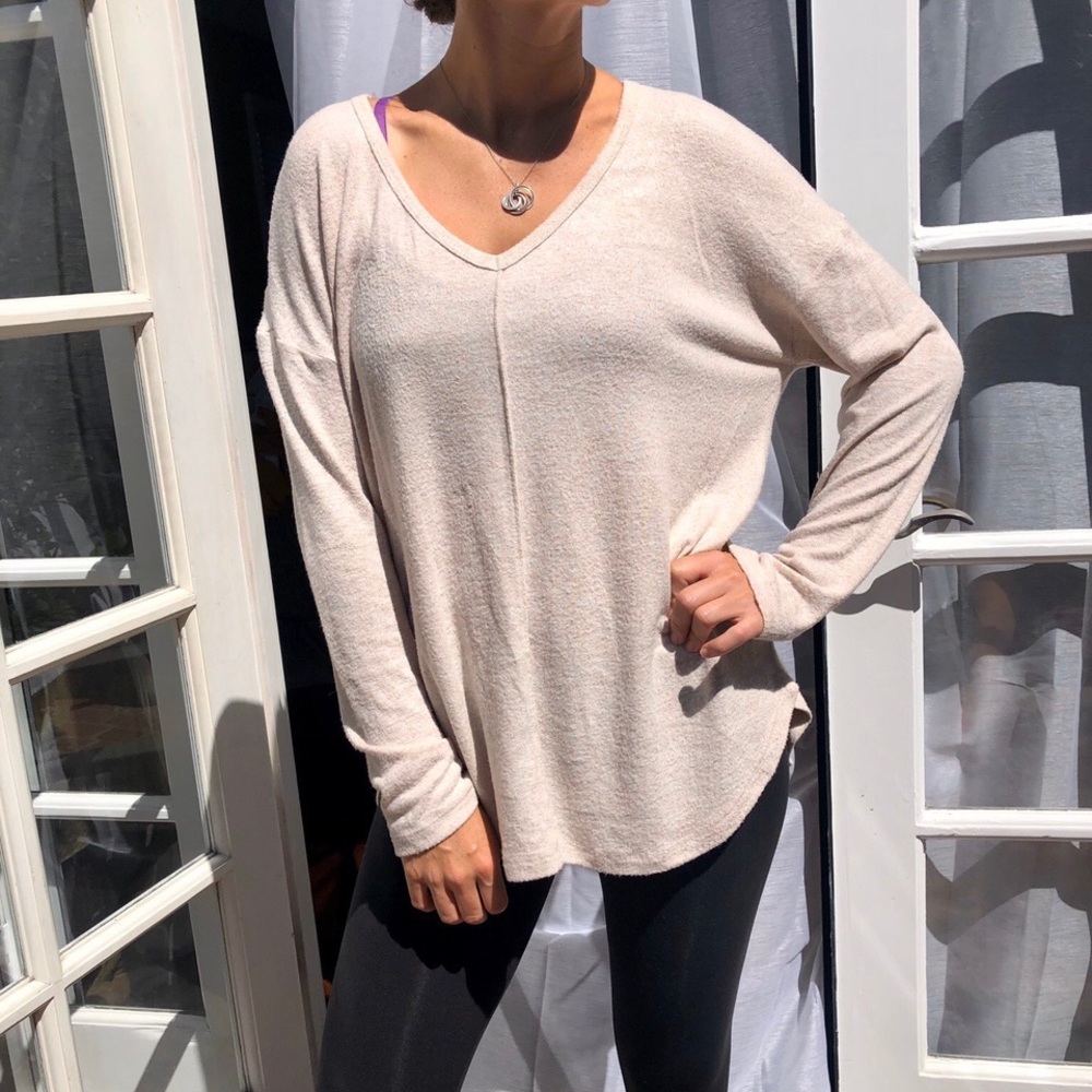 Oversized cream sweater